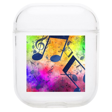 Music Texture, Grunge Music Background Soft TPU AirPods 1/2 Case from ArtsNow.com Front