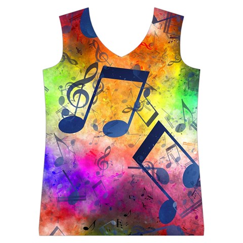 Music Texture, Grunge Music Background Women s Basketball Tank Top from ArtsNow.com Front