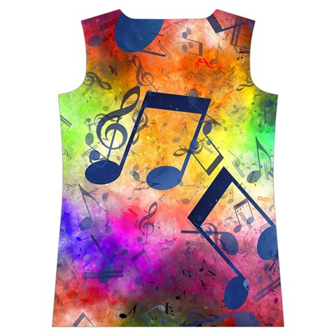 Music Texture, Grunge Music Background Women s Basketball Tank Top from ArtsNow.com Back