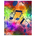 Music Texture, Grunge Music Background Drawstring Bag (Small)