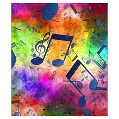 Music Texture, Grunge Music Background Drawstring Pouch (XS) from ArtsNow.com Back