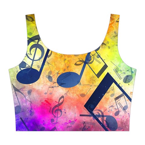 Music Texture, Grunge Music Background Midi Sleeveless Dress from ArtsNow.com Top Front