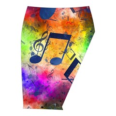 Music Texture, Grunge Music Background Midi Wrap Pencil Skirt from ArtsNow.com  Front Right 