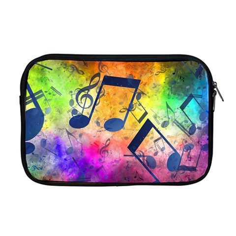 Music Texture, Grunge Music Background Apple MacBook Pro 17  Zipper Case from ArtsNow.com Front