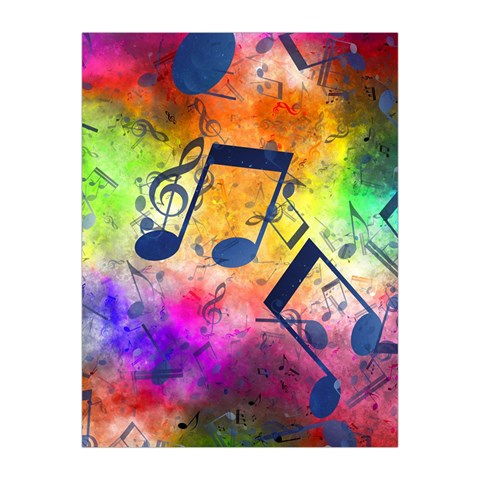 Music Texture, Grunge Music Background Medium Tapestry from ArtsNow.com Front