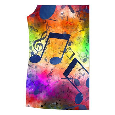 Music Texture, Grunge Music Background Women s Button Up Vest from ArtsNow.com Front Right