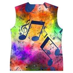 Music Texture, Grunge Music Background Women s Button Up Vest from ArtsNow.com Back