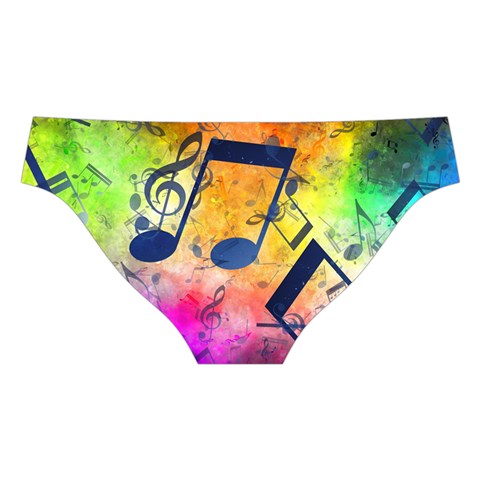 Music Texture, Grunge Music Background Cross Back Hipster Bikini Set from ArtsNow.com Back Under