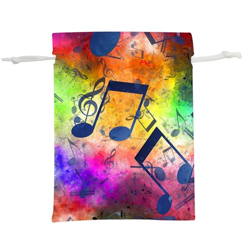 Music Texture, Grunge Music Background Lightweight Drawstring Pouch (XL) from ArtsNow.com Front