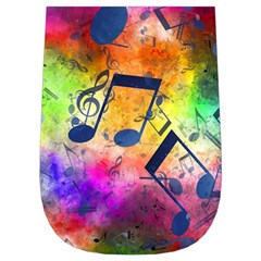 Music Texture, Grunge Music Background Wristlet Pouch Bag (Small) from ArtsNow.com Right Side