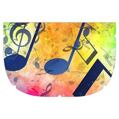 Music Texture, Grunge Music Background Make Up Case (Small) from ArtsNow.com Side Right