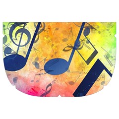 Music Texture, Grunge Music Background Make Up Case (Large) from ArtsNow.com Side Right