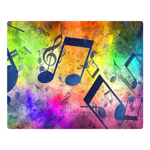 Music Texture, Grunge Music Background Premium Plush Fleece Blanket (Large) from ArtsNow.com 80 x60  Blanket Front