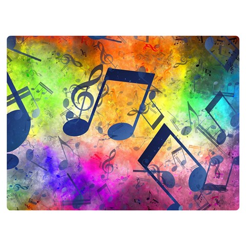 Music Texture, Grunge Music Background Premium Plush Fleece Blanket (Extra Small) from ArtsNow.com 40 x30  Blanket Front