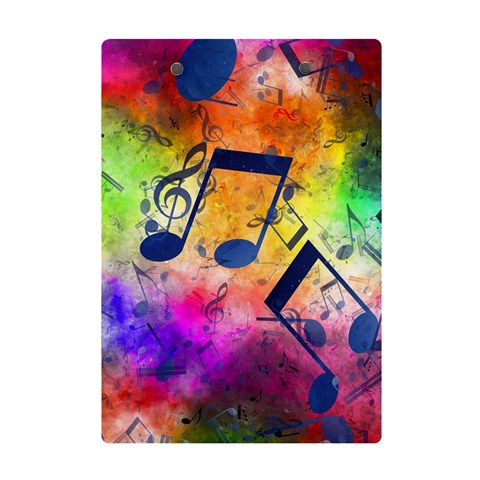 Music Texture, Grunge Music Background A5 Acrylic Clipboard from ArtsNow.com Back