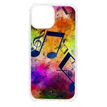 Music Texture, Grunge Music Background iPhone 13 mini TPU UV Print Case