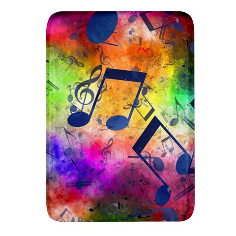 Music Texture, Grunge Music Background Rectangular Glass Fridge Magnet (4 pack) from ArtsNow.com Front