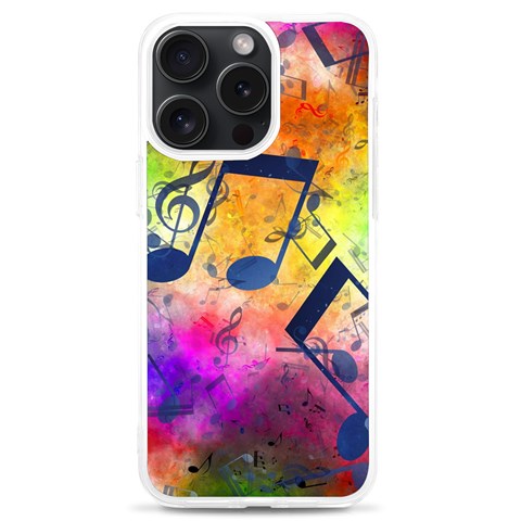 Music Texture, Grunge Music Background iPhone 15 Pro Max TPU UV Print Case from ArtsNow.com Front