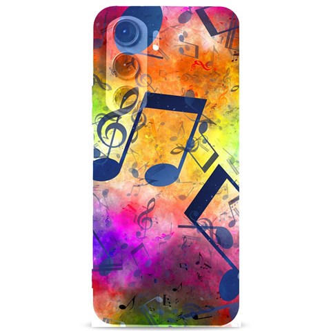 Music Texture, Grunge Music Background Samsung Galaxy S24 Plus 6.7 Inch Black TPU UV Case from ArtsNow.com Front