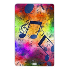 Music Texture, Grunge Music Background Name Card Style USB Flash Drive from ArtsNow.com Front