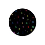 Numbers, Math, Keyboard Magnet 3  (Round)