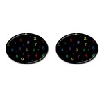 Numbers, Math, Keyboard Cufflinks (Oval)