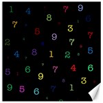 Numbers, Math, Keyboard Canvas 20  x 20 