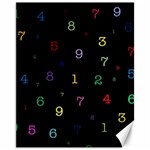 Numbers, Math, Keyboard Canvas 11  x 14 