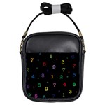 Numbers, Math, Keyboard Girls Sling Bag