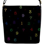 Numbers, Math, Keyboard Flap Closure Messenger Bag (S)