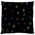 Numbers, Math, Keyboard Standard Premium Plush Fleece Cushion Case (Two Sides)