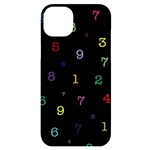 Numbers, Math, Keyboard iPhone 14 Plus Black UV Print Case