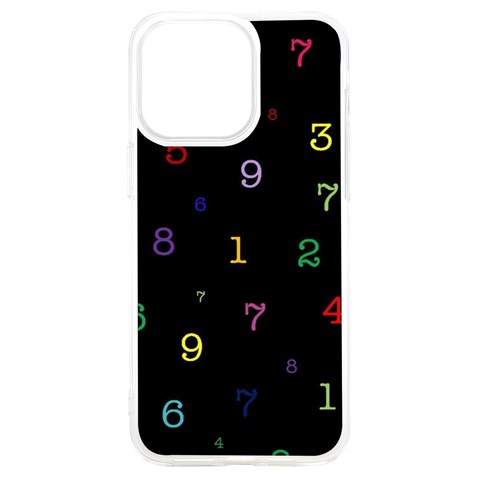 Numbers, Math, Keyboard iPhone 15 Plus TPU UV Print Case from ArtsNow.com Front