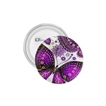 Purple Butterflies, Abstract, Floral, Flowers 1.75  Buttons