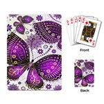 Purple Butterflies, Abstract, Floral, Flowers Playing Cards Single Design (Rectangle)