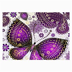 Purple Butterflies, Abstract, Floral, Flowers Large Glasses Cloth (2 Sides) from ArtsNow.com Front