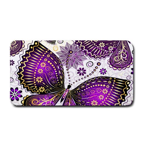 Purple Butterflies, Abstract, Floral, Flowers Medium Bar Mat from ArtsNow.com 16 x8.5  Bar Mat