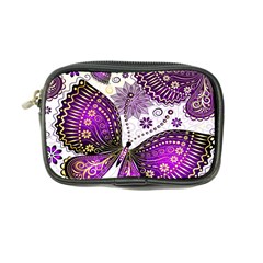 Purple Butterflies, Abstract, Floral, Flowers Coin Purse from ArtsNow.com Front