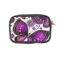 Purple Butterflies, Abstract, Floral, Flowers Coin Purse from ArtsNow.com Back