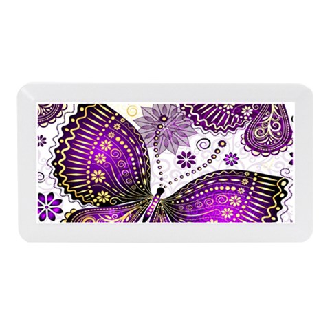 Purple Butterflies, Abstract, Floral, Flowers Memory Card Reader (Mini) from ArtsNow.com Front