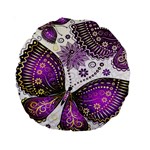 Purple Butterflies, Abstract, Floral, Flowers Standard 15  Premium Round Cushions