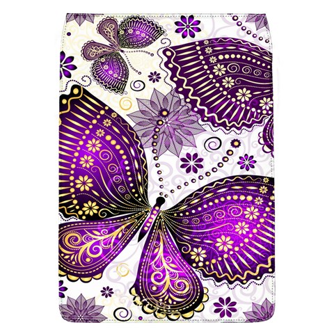 Purple Butterflies, Abstract, Floral, Flowers Removable Flap Cover (L) from ArtsNow.com Front