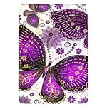 Purple Butterflies, Abstract, Floral, Flowers Removable Flap Cover (S)