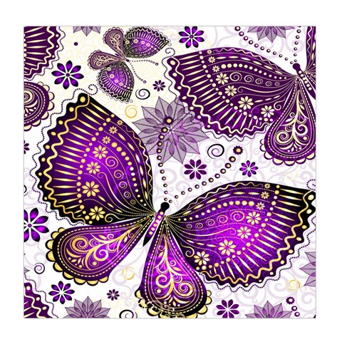 Purple Butterflies, Abstract, Floral, Flowers Duvet Cover (Queen Size) from ArtsNow.com Front