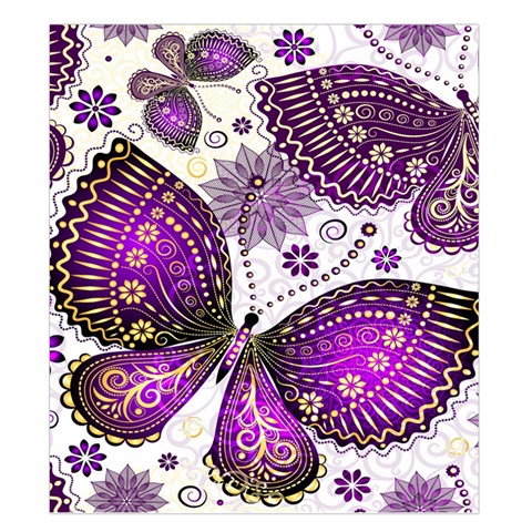 Purple Butterflies, Abstract, Floral, Flowers Duvet Cover (King Size) from ArtsNow.com Duvet Quilt