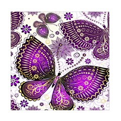 Purple Butterflies, Abstract, Floral, Flowers Duvet Cover Double Side (Full/ Double Size) from ArtsNow.com Front