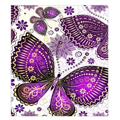 Purple Butterflies, Abstract, Floral, Flowers Duvet Cover Double Side (King Size) from ArtsNow.com Front