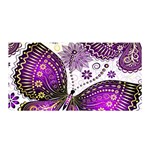 Purple Butterflies, Abstract, Floral, Flowers Satin Wrap 35  x 70 