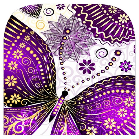 Purple Butterflies, Abstract, Floral, Flowers Toiletries Pouch from ArtsNow.com Cover