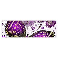 Purple Butterflies, Abstract, Floral, Flowers Toiletries Pouch from ArtsNow.com Hand Strap